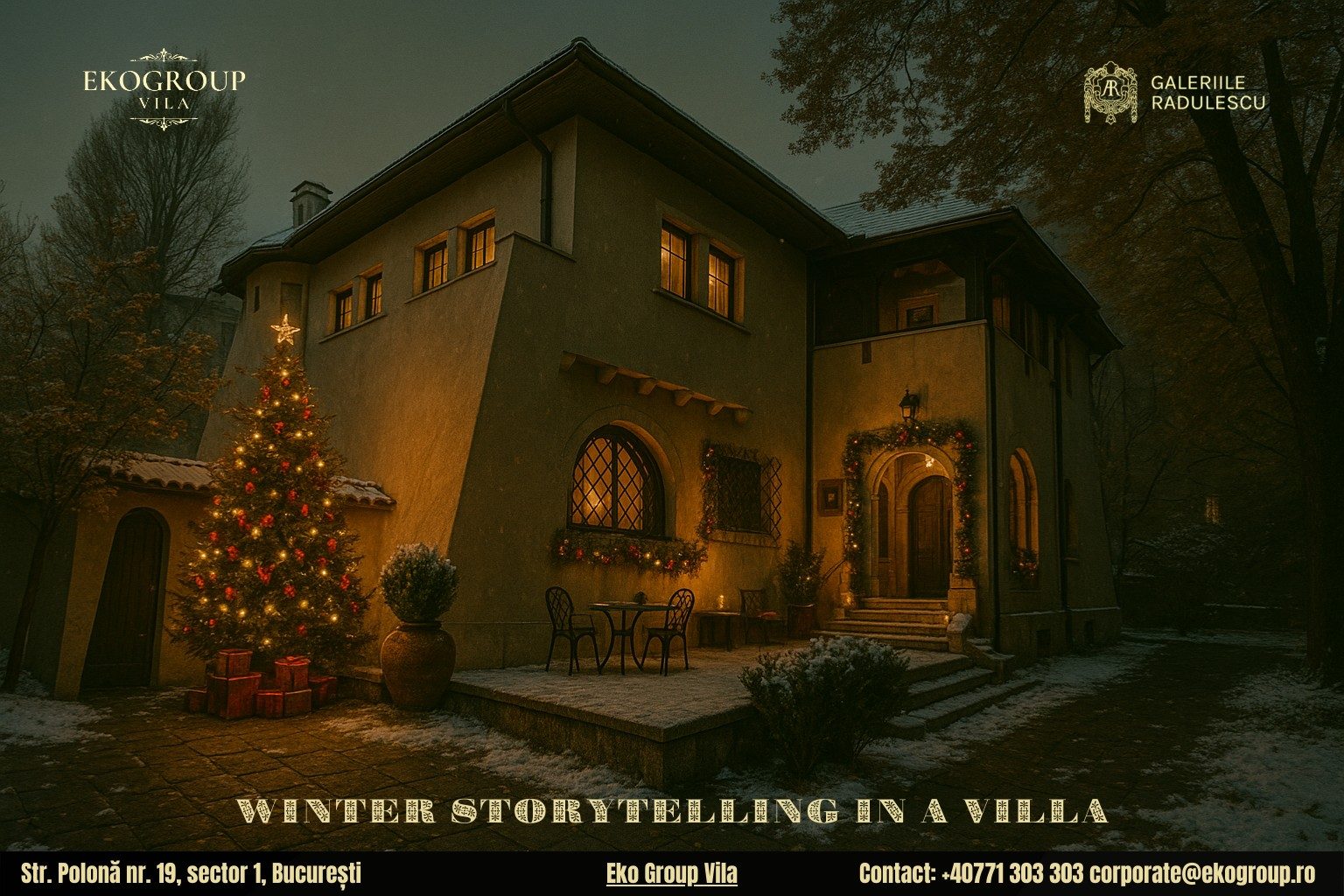 O poveste de Crăciun: magia anilor ’30 în fosta Casă Tătărăscu, astăzi Eko Group Vila 4 O poveste de Crăciun: magia anilor ’30 în fosta Casă Tătărăscu, astăzi Eko Group Vila