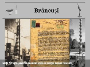 Milița Petrașcu: povestea uceniciei spusă cu emoție, în Casa Tătărescu